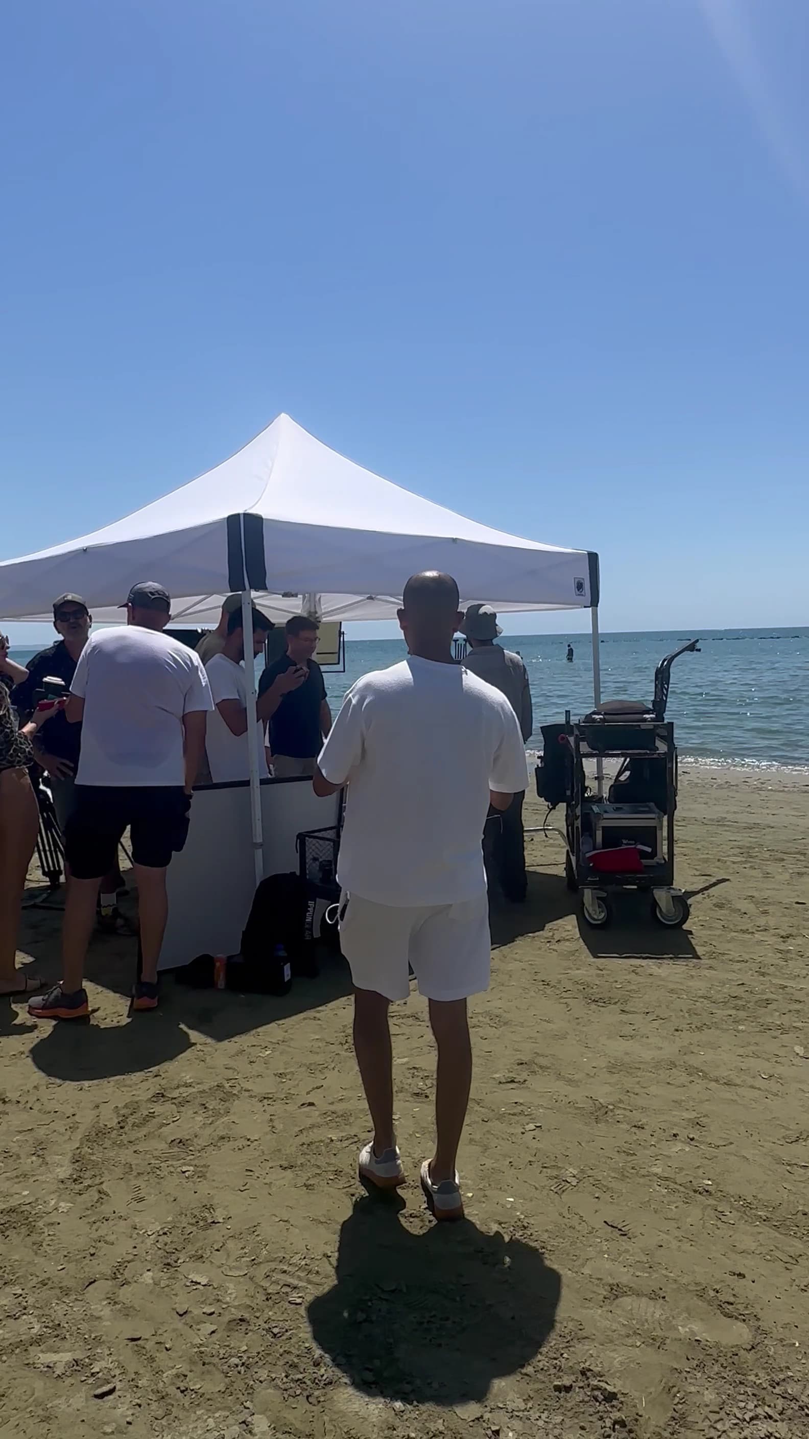 Team på stranden